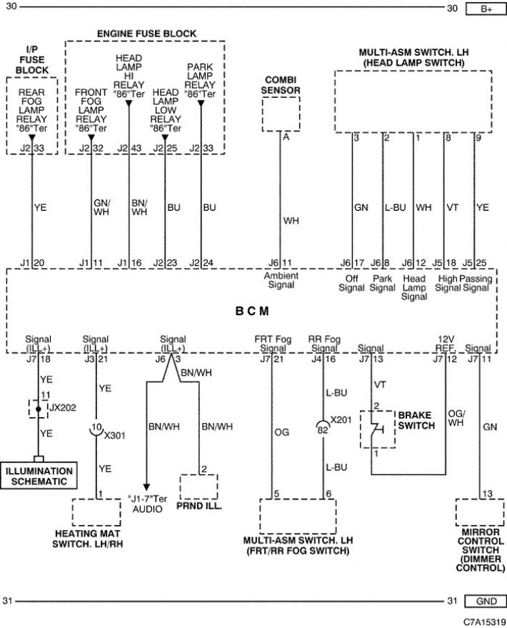 Chevrolet cruze block bcm распиновка и шевроле круз bcm