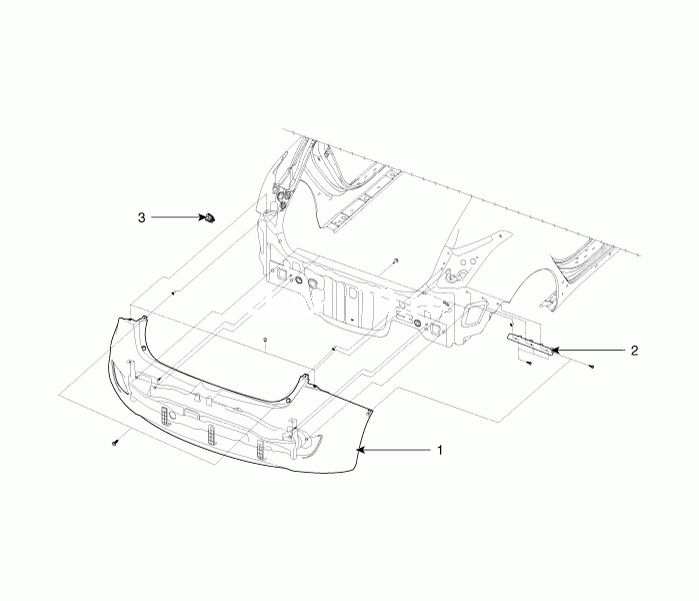 Задний бампер. Компоненты и их расположение Hyundai i30