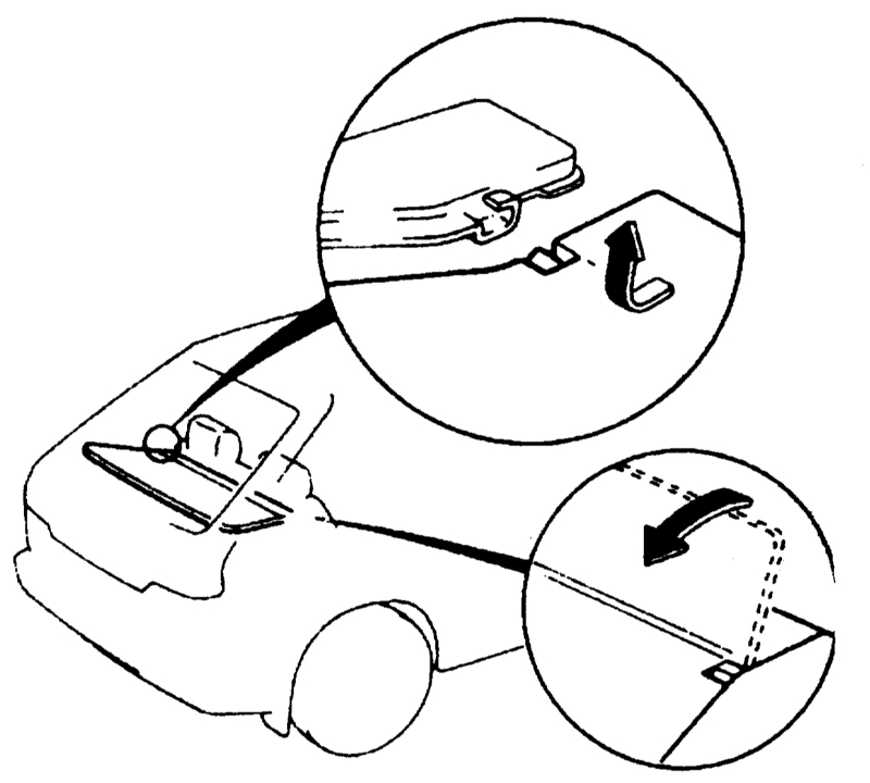Крышка багажника (если имеется) Mazda 323