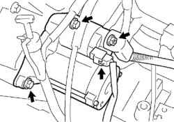 Снятие и установка стартера (модели с двигателем 1–2AZ-FE) Toyota Camry