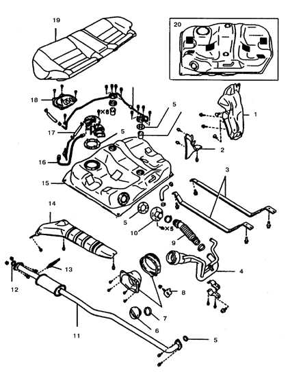 Топливный бак Toyota Corolla