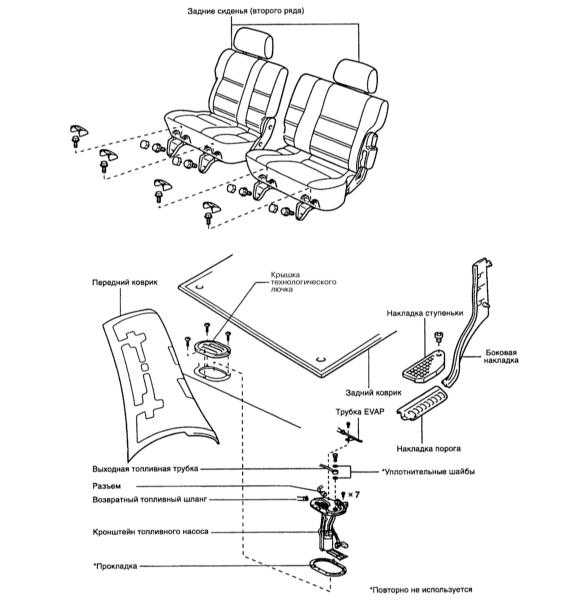 Снятие и установка топливного насоса Toyota Land Cruiser